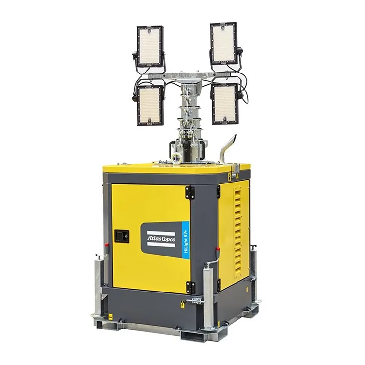 Mitä ydinetuja Atlas Copcon LED-valotorni Hilight tuo rakennus- ja tapahtumavalaistusprojekteihin?
